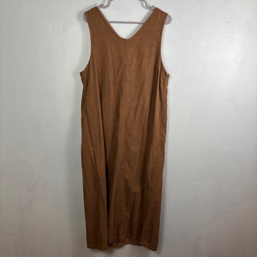 Disney Catalog Brown Corduroy Cotton Dress w/ Winnie the Pooh Embroidery - Picture 5 of 5
